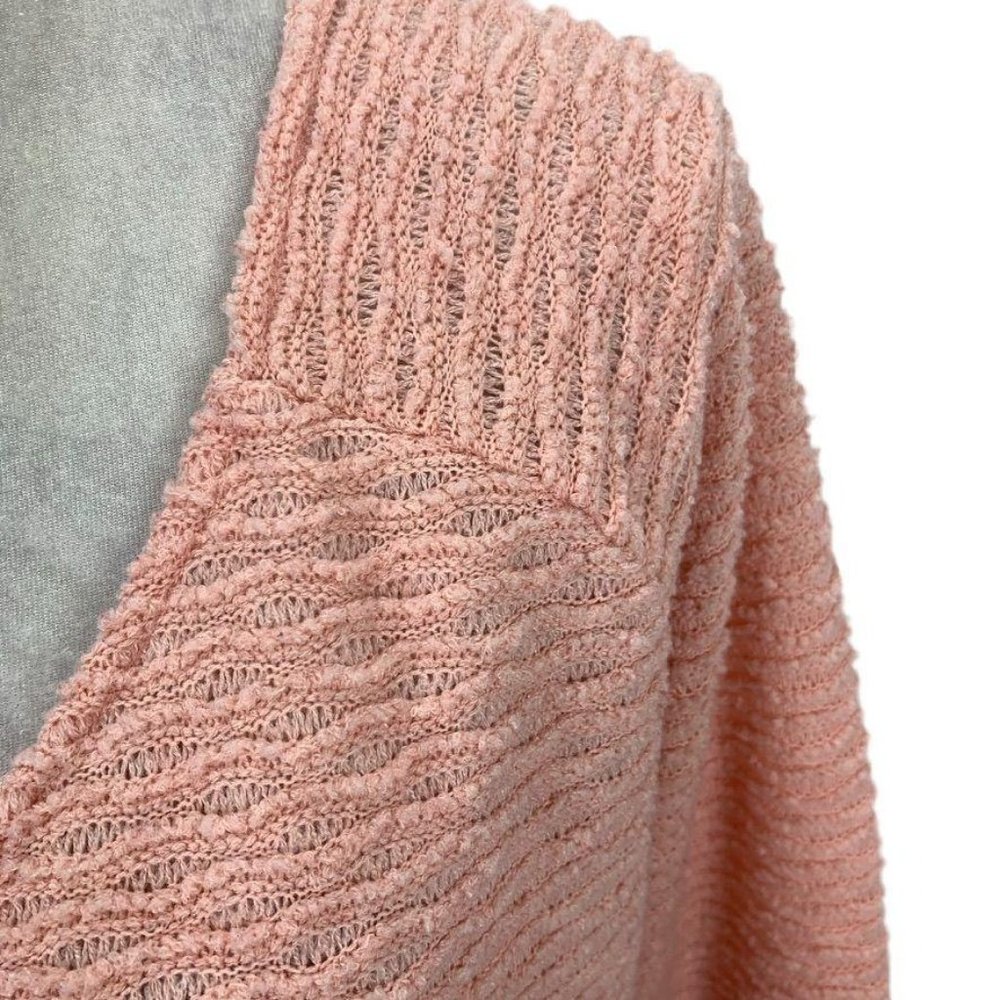 Sanctuary Loose Knit Textured Cropped Sweater Pink‎ - Picture 2 of 7